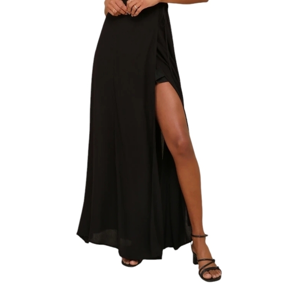 Lulu's Elegant Black Maxi Dress - Picture 2 of 15